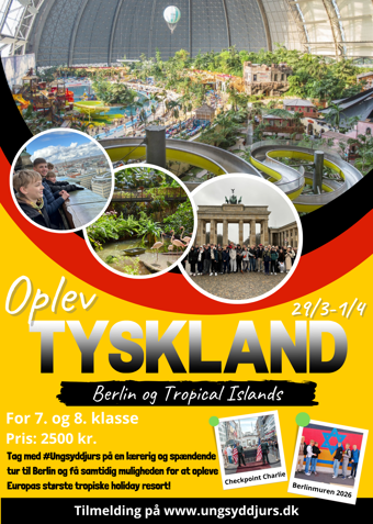 Berlin og Tropical Islands 2026 (3 dage før påske) - Klik for at tilmelde dig