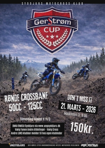 Gerstrøm Cup- Rønde 21. marts 2026 - Klik for at tilmelde dig