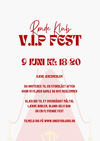 V.I.P Fest - Klik for at tilmelde dig