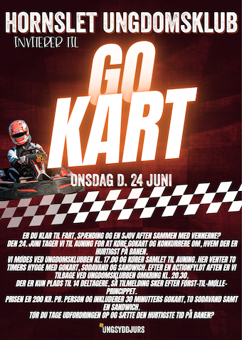 Gokart tur - Klik for at tilmelde dig