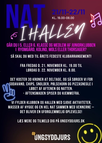 Nat i hallen - Klik for at tilmelde dig