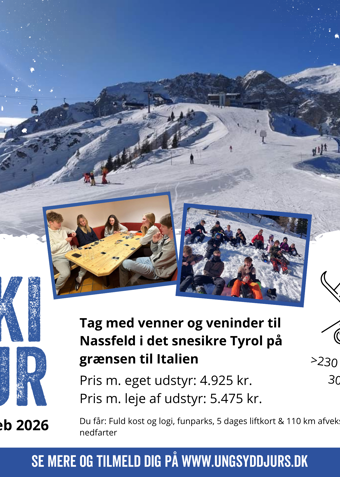 Skitur 2026 *uden skileje!  - Klik for at tilmelde dig