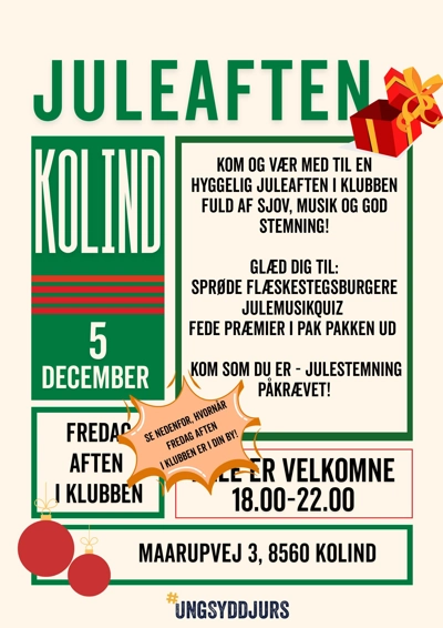 KOM TIL FREDAG I KLUB