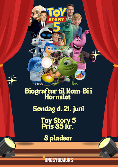 Toy story 5 invitation til biografen