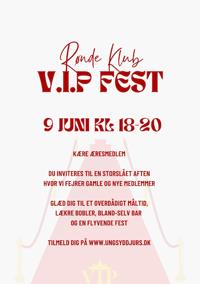 VIP invitation. Rød løber