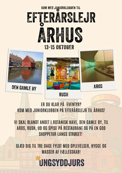 Kom med klubben på lejr til Århus!
