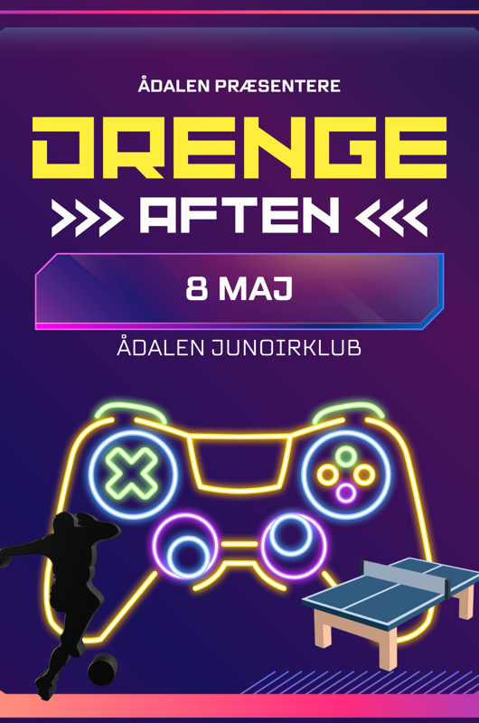 Drenge aften plakat