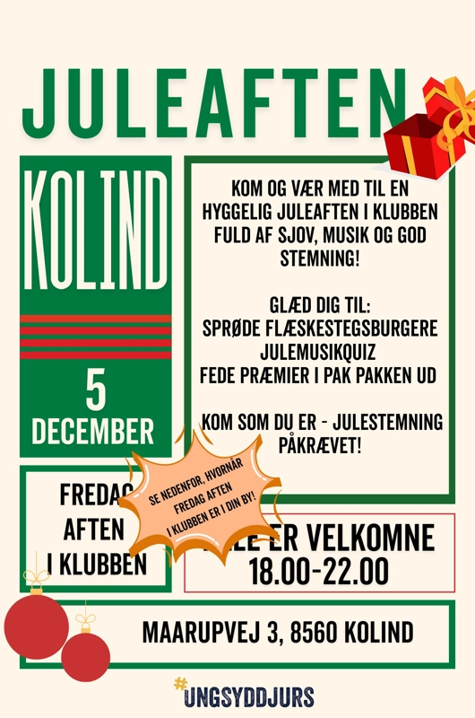 KOM TIL FREDAG I KLUB