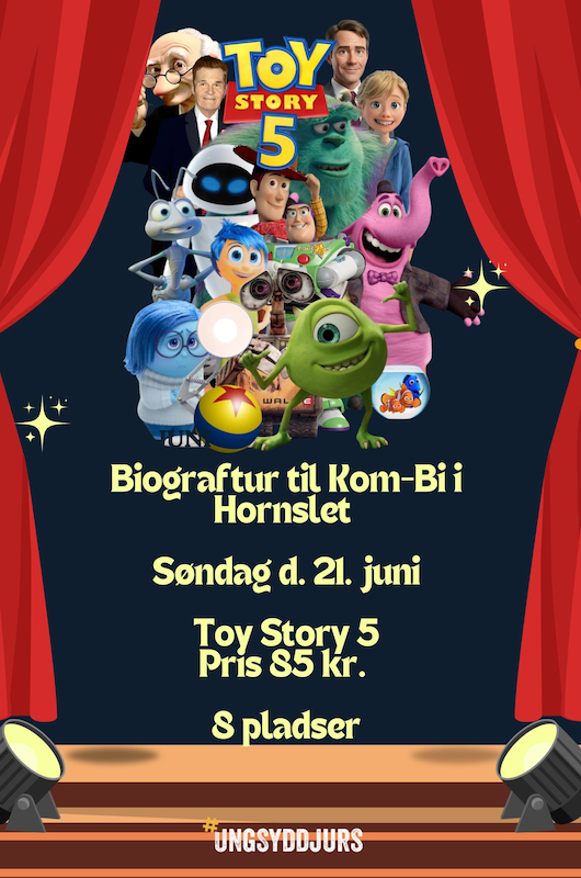 Toy story 5 invitation til biografen
