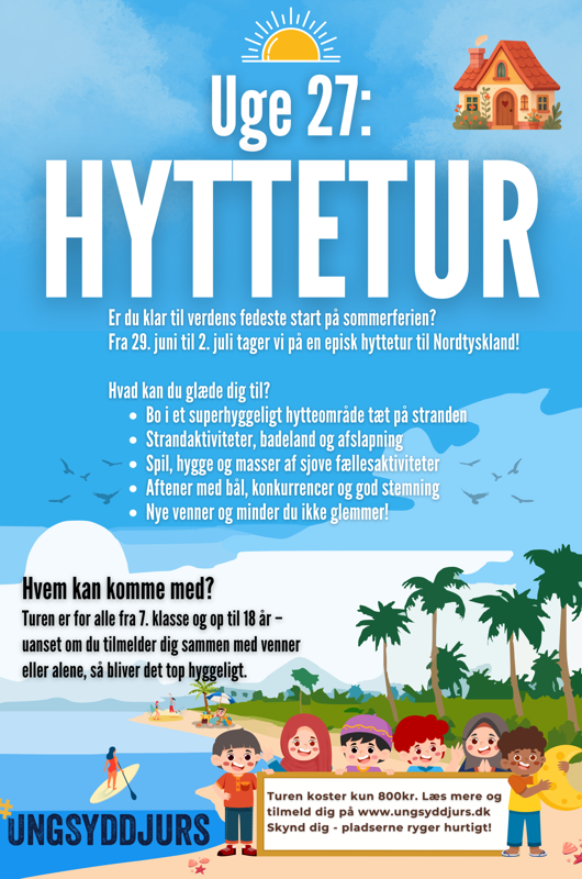 Ungsyddjurs hyttetur uge 27