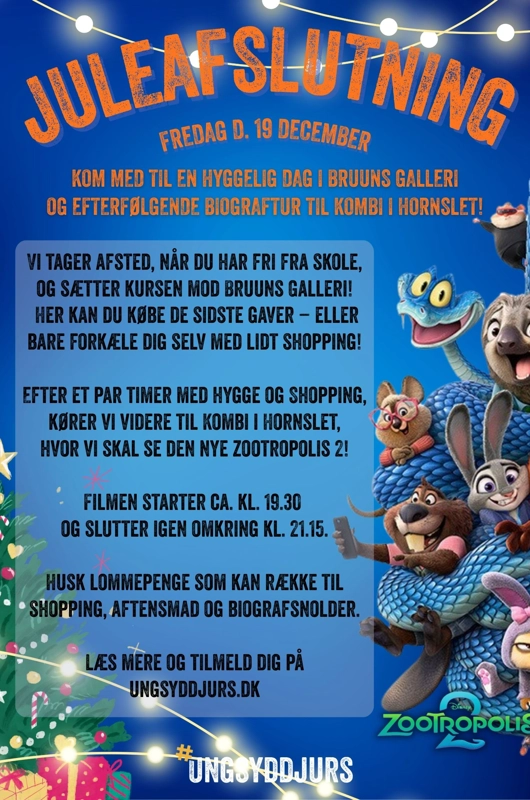 Kom med din klub til juleafslutning!