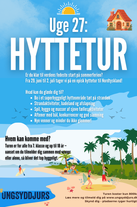 Hyttetur med ungsyddjurs