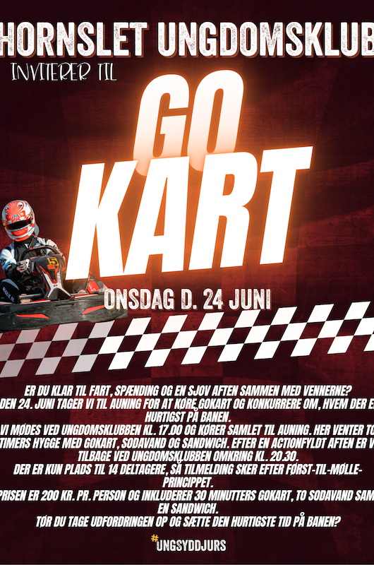 Gokart plakat